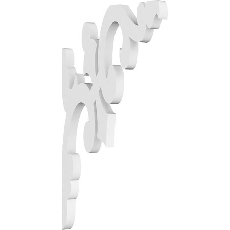 Ekena Millwork Milton Architectural Grade PVC Bracket, 5/8"W X 7"D X 12"H BKTP01X07X12MI
